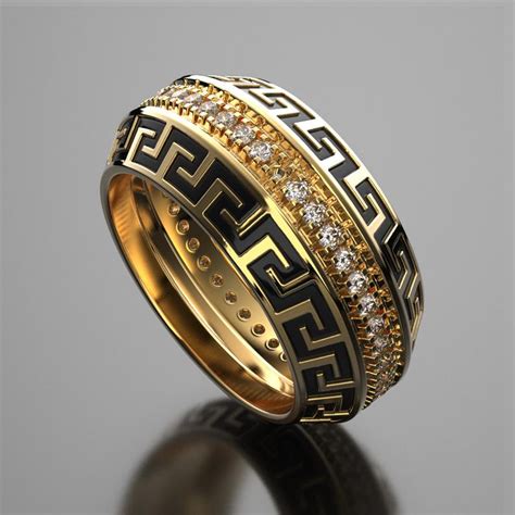 real gold ring versace|versace wedding ring.